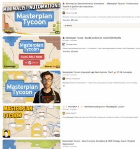 MasterPlan Tycoon snowballing on Youtube